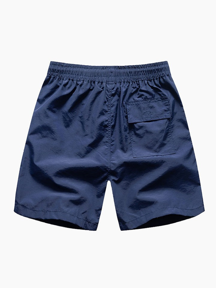 Man Mid Length Drawstring Swim Shorts