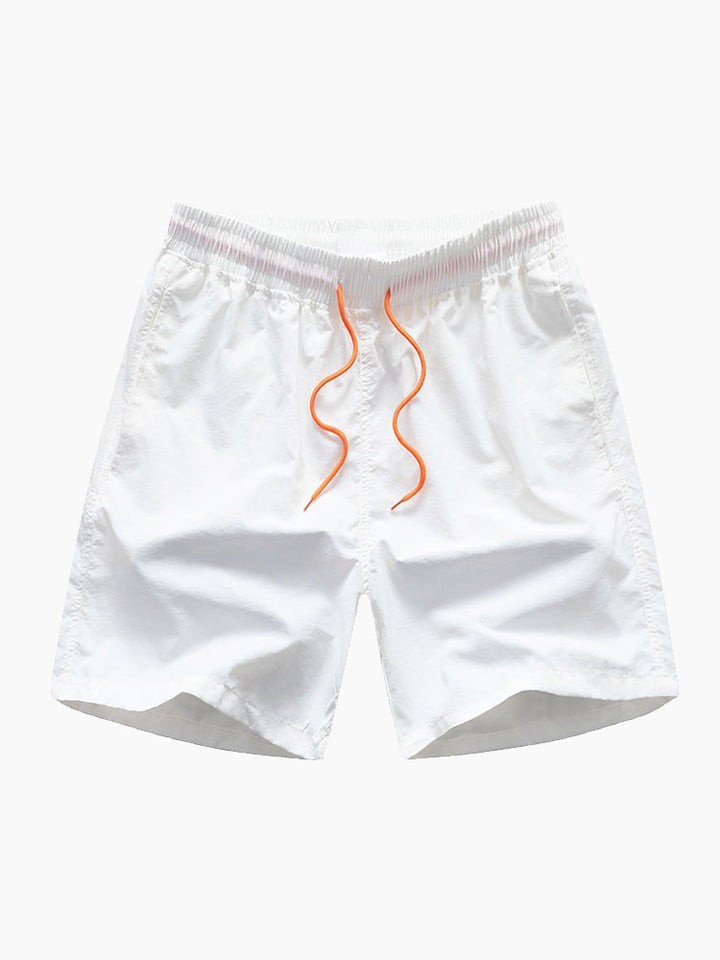 Man Mid Length Drawstring Swim Shorts