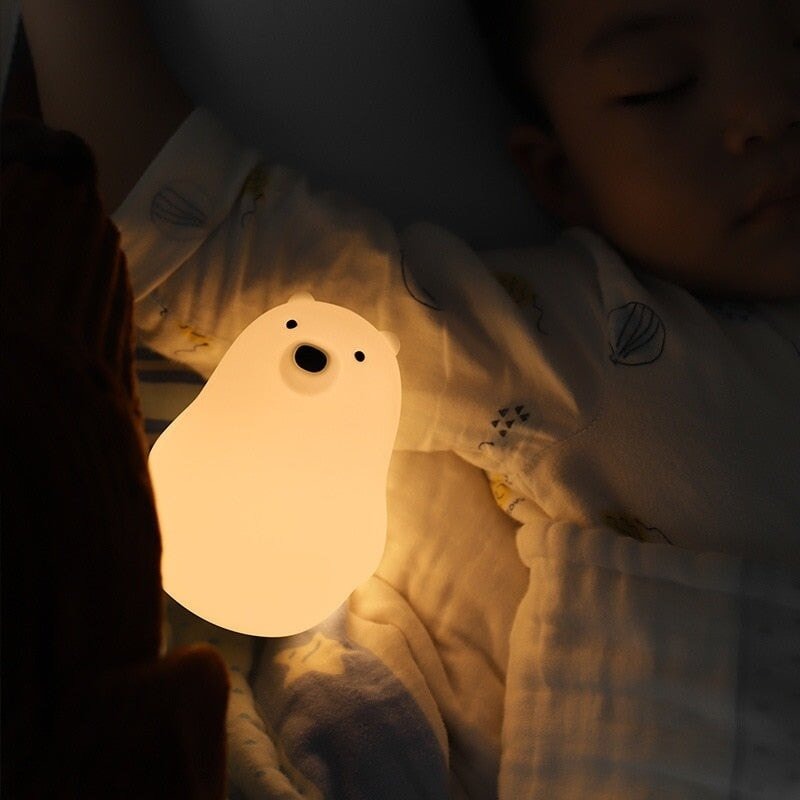 Cute Standing Polar Bear LED Night Light Night Lamp