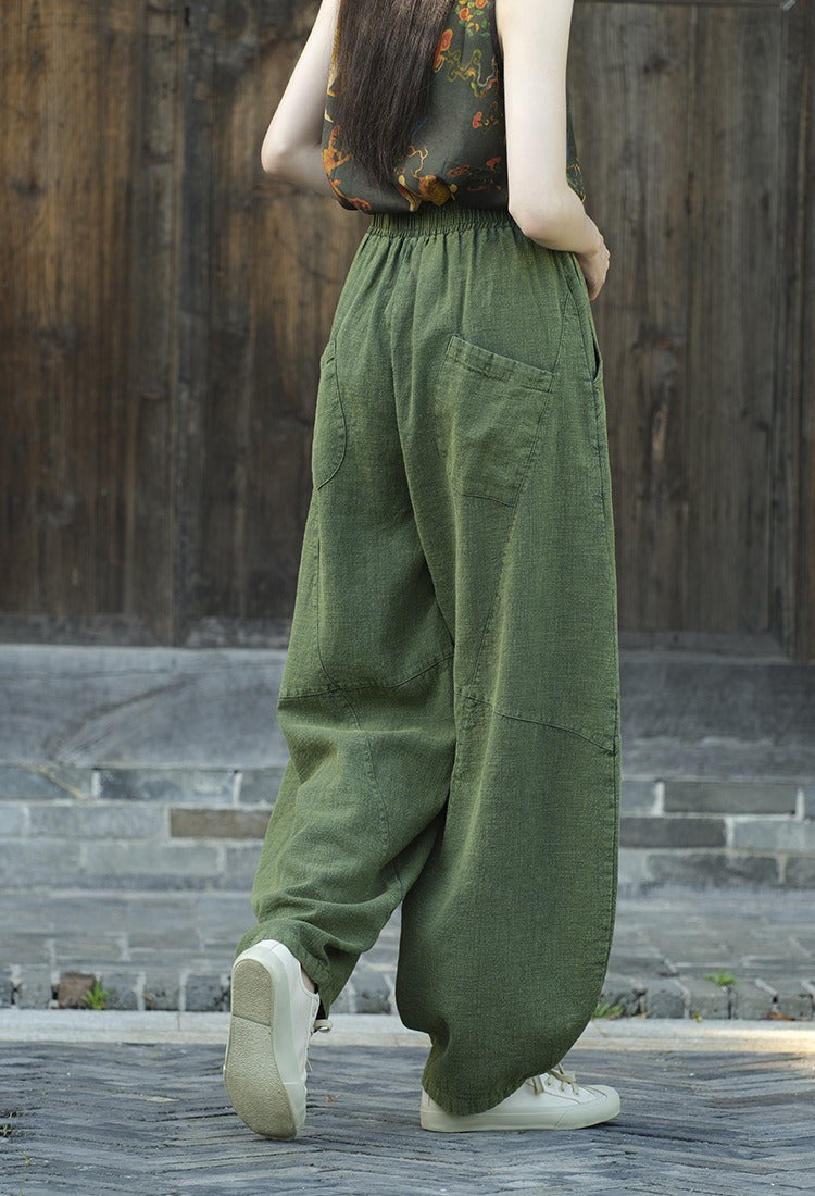 Comfortable Women's Linen Pants with Pockets