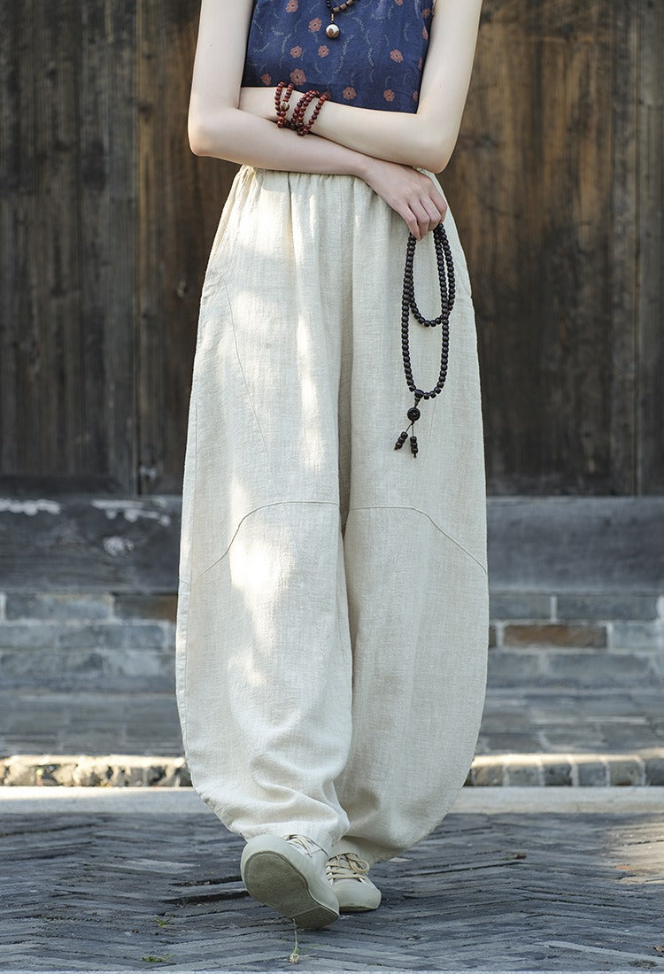 Comfortable Women's Linen Pants with Pockets