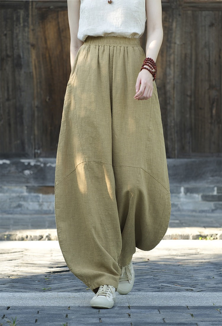 Comfortable Women's Linen Pants with Pockets