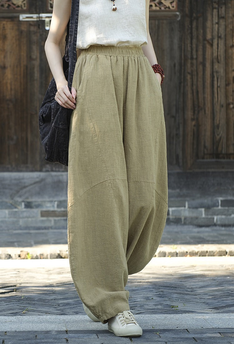 Comfortable Women's Linen Pants with Pockets