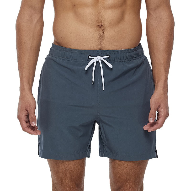 Men's Stretch Quick Dry Beach Shorts With Zipper Pockets and Mesh Lining