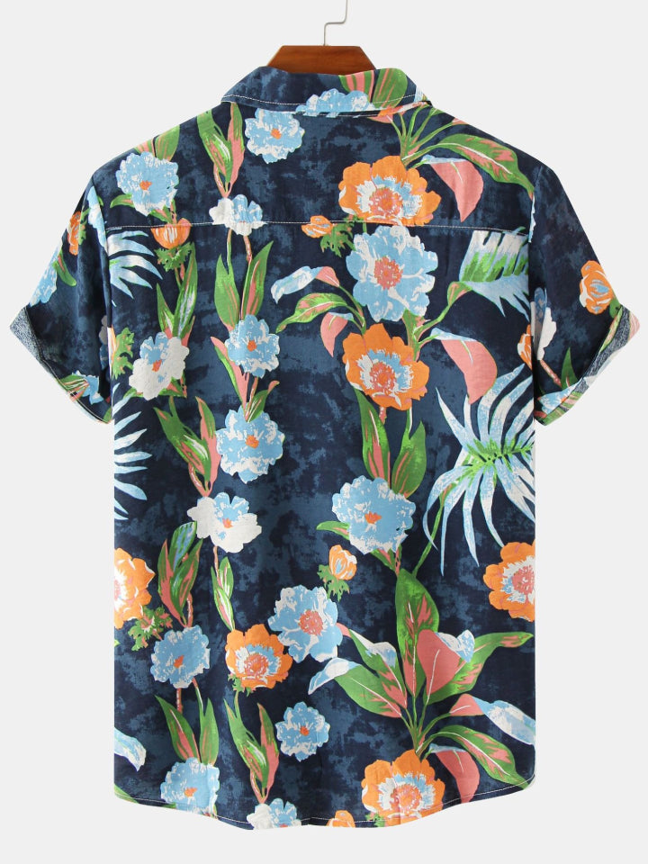 Printed Short Sleeve Men's Shirts SZYL041008