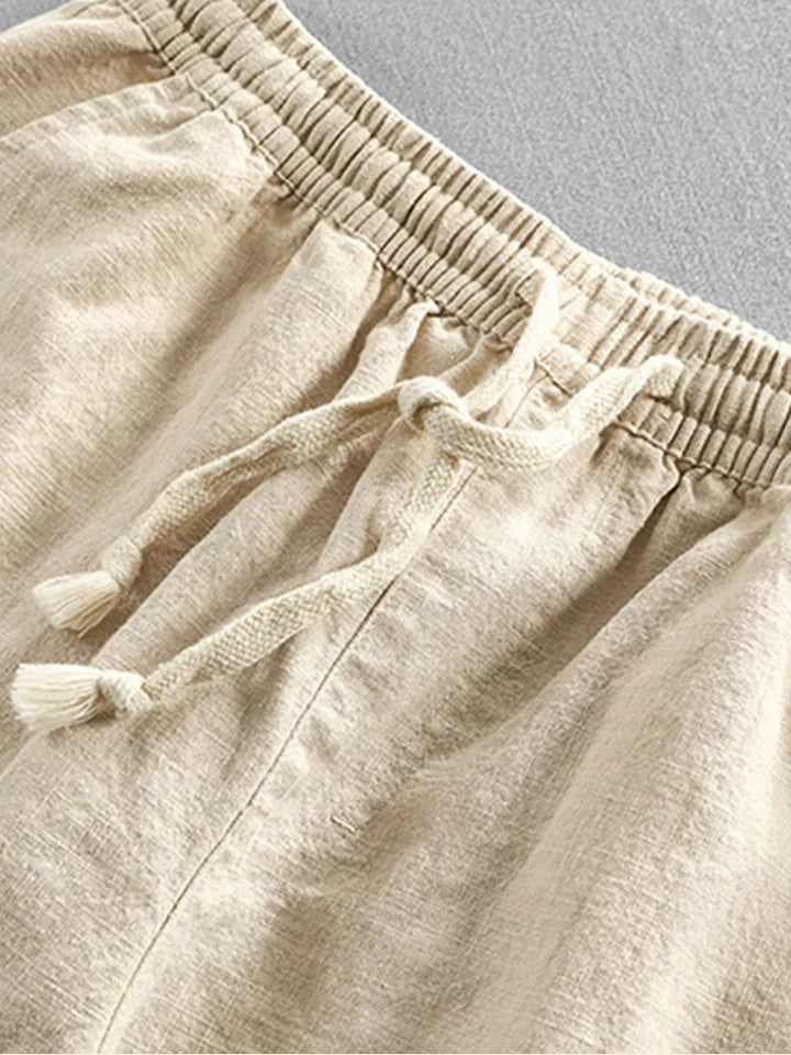 Straight Leg Linen Pants