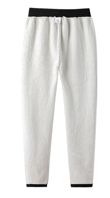 Men Winter Thicken Fleece Warm Trousers 1886