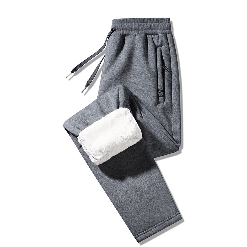 Men Winter Thicken Fleece Warm Trousers 1886