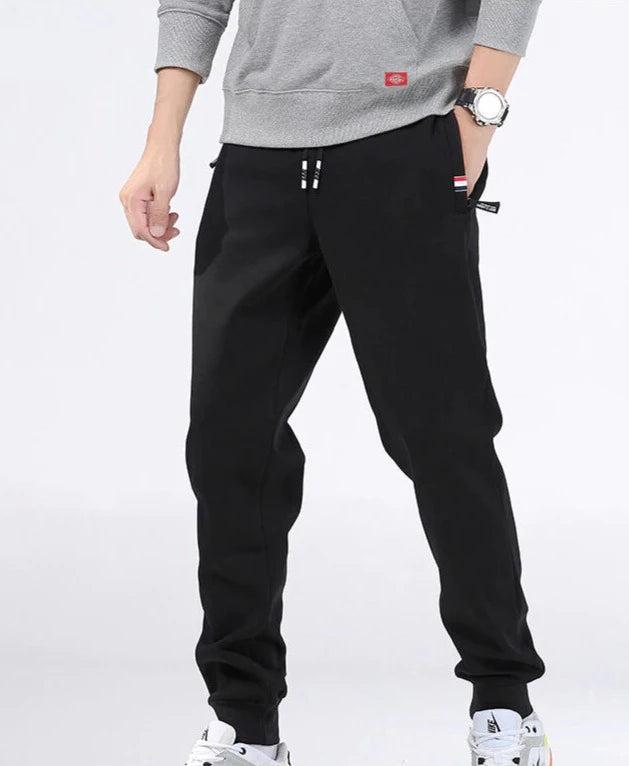 Men Winter Thicken Fleece Warm Trousers Sweatpants 1888