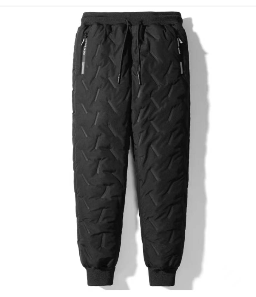 Men Winter Thicken Fleece Warm Trousers.